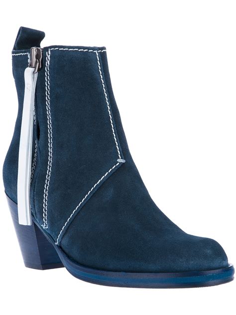 acne studios denim boots